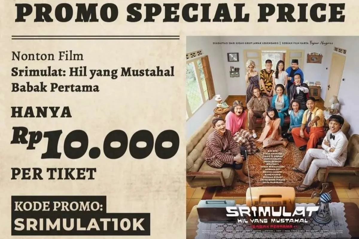 Promo Cinema XXI, Harga Spesial Film Srimulat: Hil yang Mustahal Cuma Rp 10.000