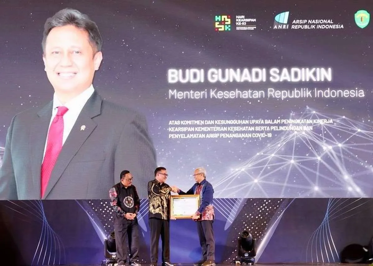 Kementerian Kesehatan Terima 5 Penghargaan Kearsipan