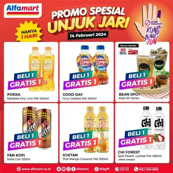 Promo Alfamart Spesial Unjuk Jari Periode 14 Februari 2024