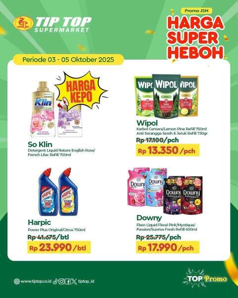 Promo JSM Tip Top Weekend 3-5 Oktober 2025,