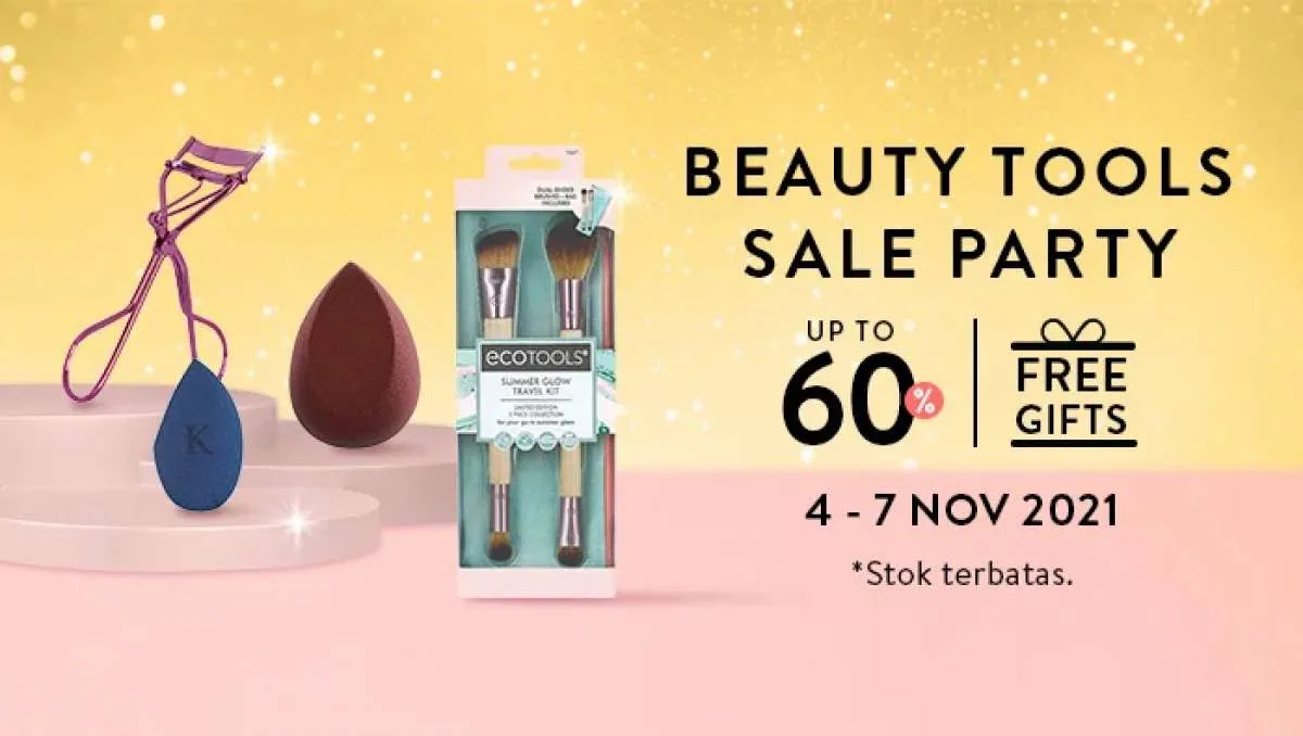 Promo Beauty Tools Sale Party di Sociolla, Aneka Merek Alat Makeup Diskon s/d 60%