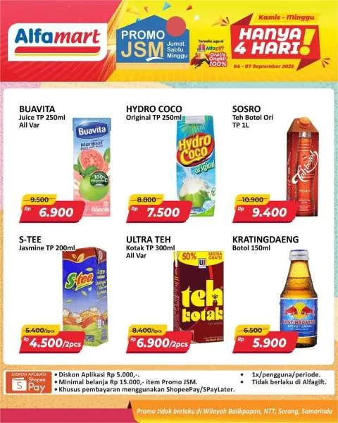 Promo JSM Alfamart Periode 4-7 September 2025