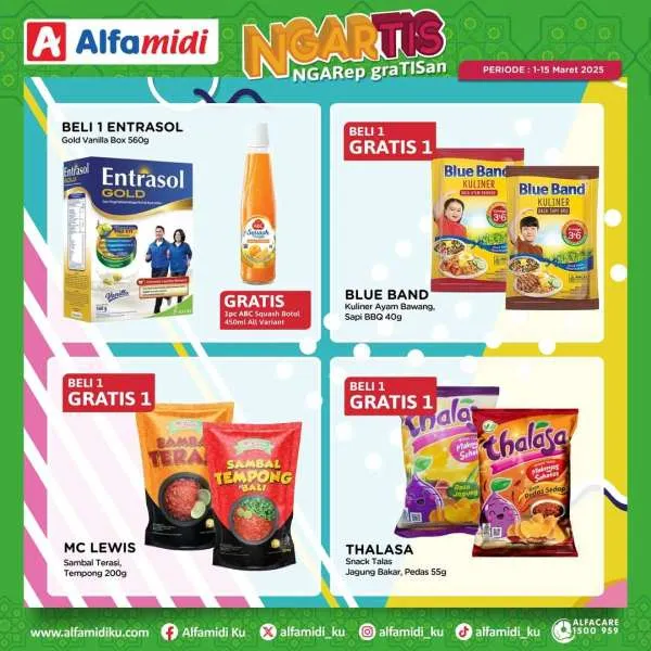 Promo Alfamidi Ngartis (Ngarep Gratisan) Periode 1-15 Maret 2025