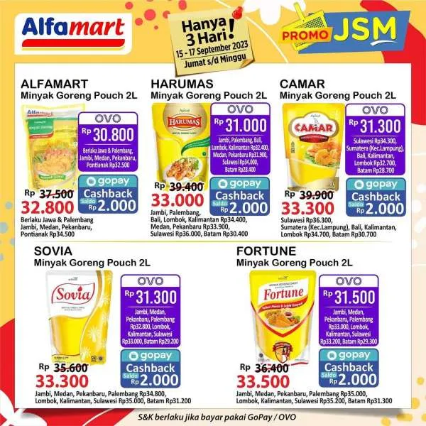 Promo JSM Alfamart Hanya 3 Hari Periode 15-17 September 2023