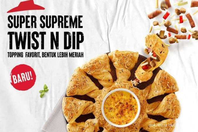 Promo Pizza Hut Menu Baru 2023, Twist n Dip Pizza Rp 125.000