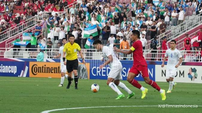 Hasil Pertandingan Indonesia-Uzbekistan Piala AFC U-23, Sementara Uzbek Unggul 0-1