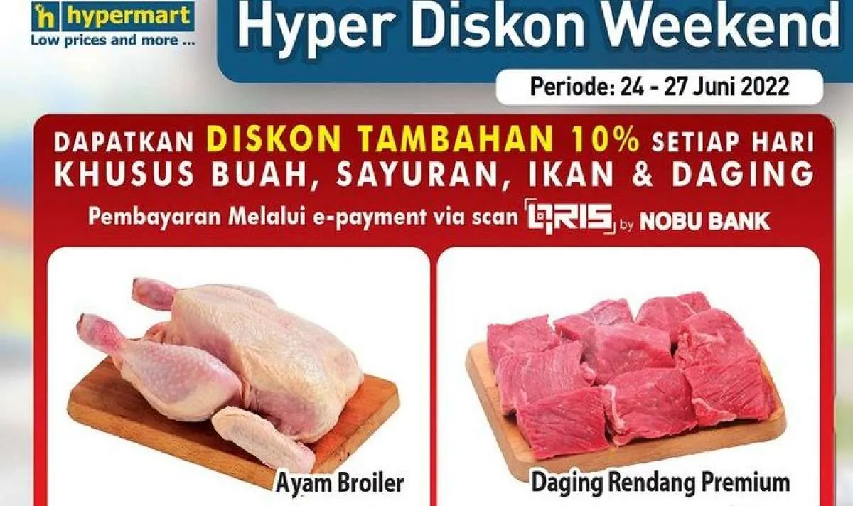 Promo JSM Hypermart di 25 Juni 2022, Hyper Diskon Weekend yang Lebih Murah