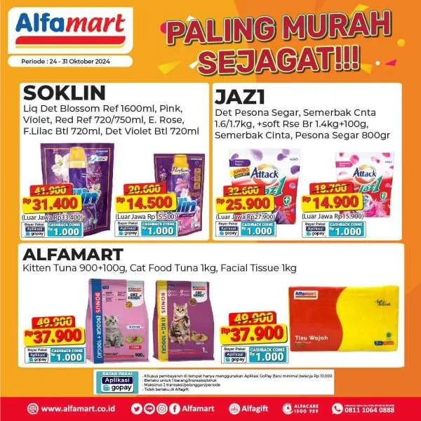 Promo Alfamart Paling Murah Sejagat Periode 24-31 Oktober 2024