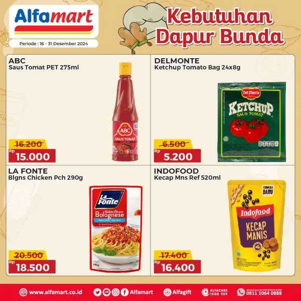 Promo Alfamart Kebutuhan Dapur Periode 16-31 Desember 2024