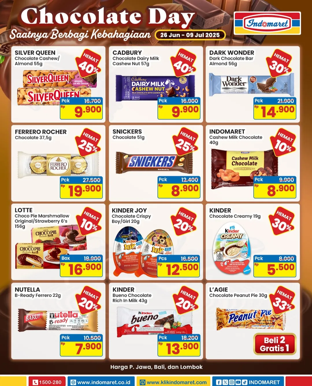 Promo Indomaret Chocolate Day Periode 26 Juni-9 Juli 2025