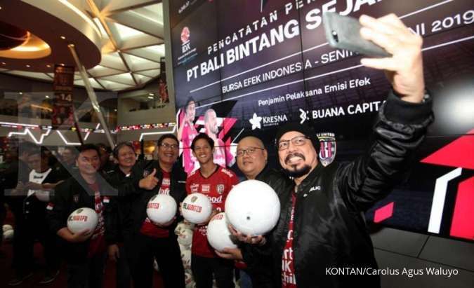 Debut Perdana, Saham Klub Sepakbola Bali United Melonjak 69%