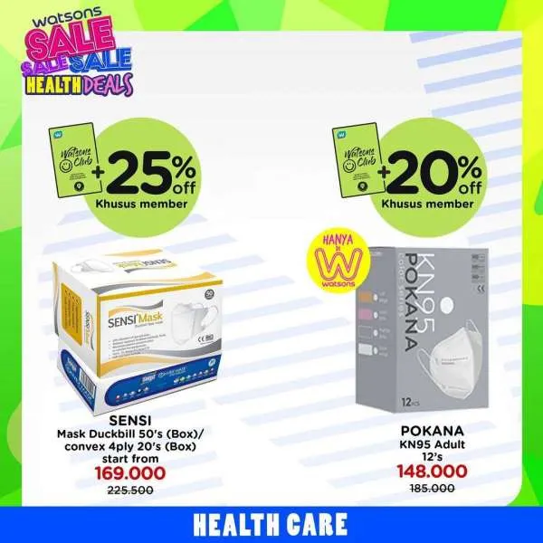 Promo Watsons Health Deals Diskon s/d 60% Periode 9-14 Februari 2023