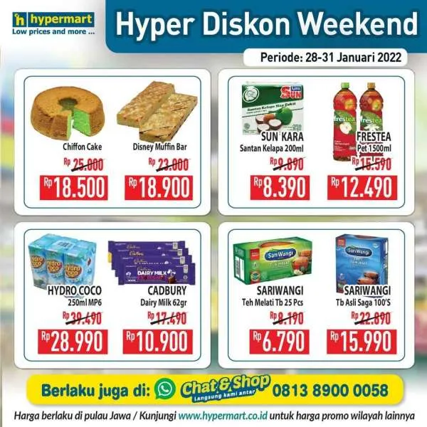 Promo Hypermart Hyper Diskon Weekend Periode 28-31 Januari 2022