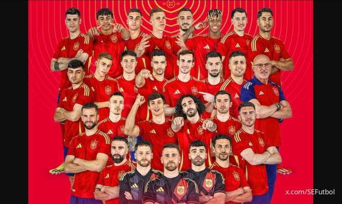 Resmi! Ini 26 Pemain dalam Skuad Timnas Spanyol di Euro 2024