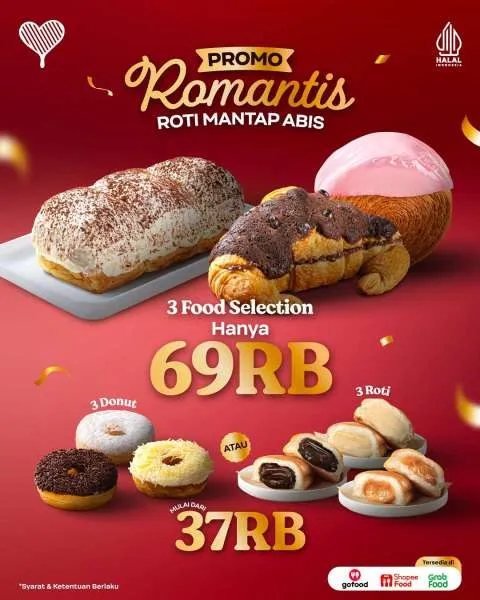 Promo Kopi Kenangan Roti Mantap Abis 3 Bundle Donut atau Roti Hemat