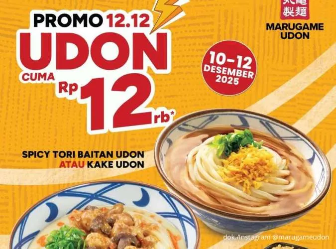 Sensasi Hemat 12.12 di Marugame: Promo Semangkuk Udon Cuma Rp 12K untuk 3 Hari