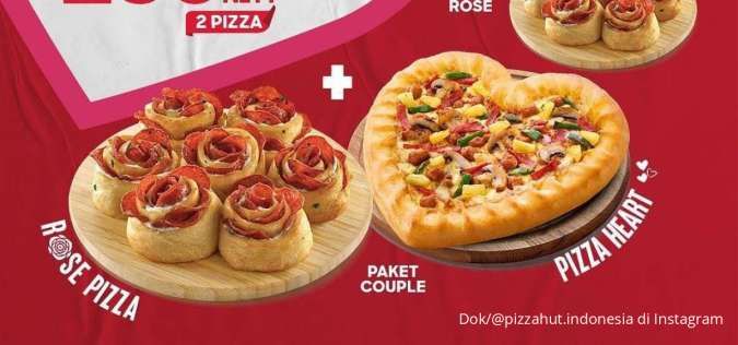 Promo Pizza Hut Spesial Valentine 13-14 Februari 2023, 3 Pilihan Paket Double Pizza
