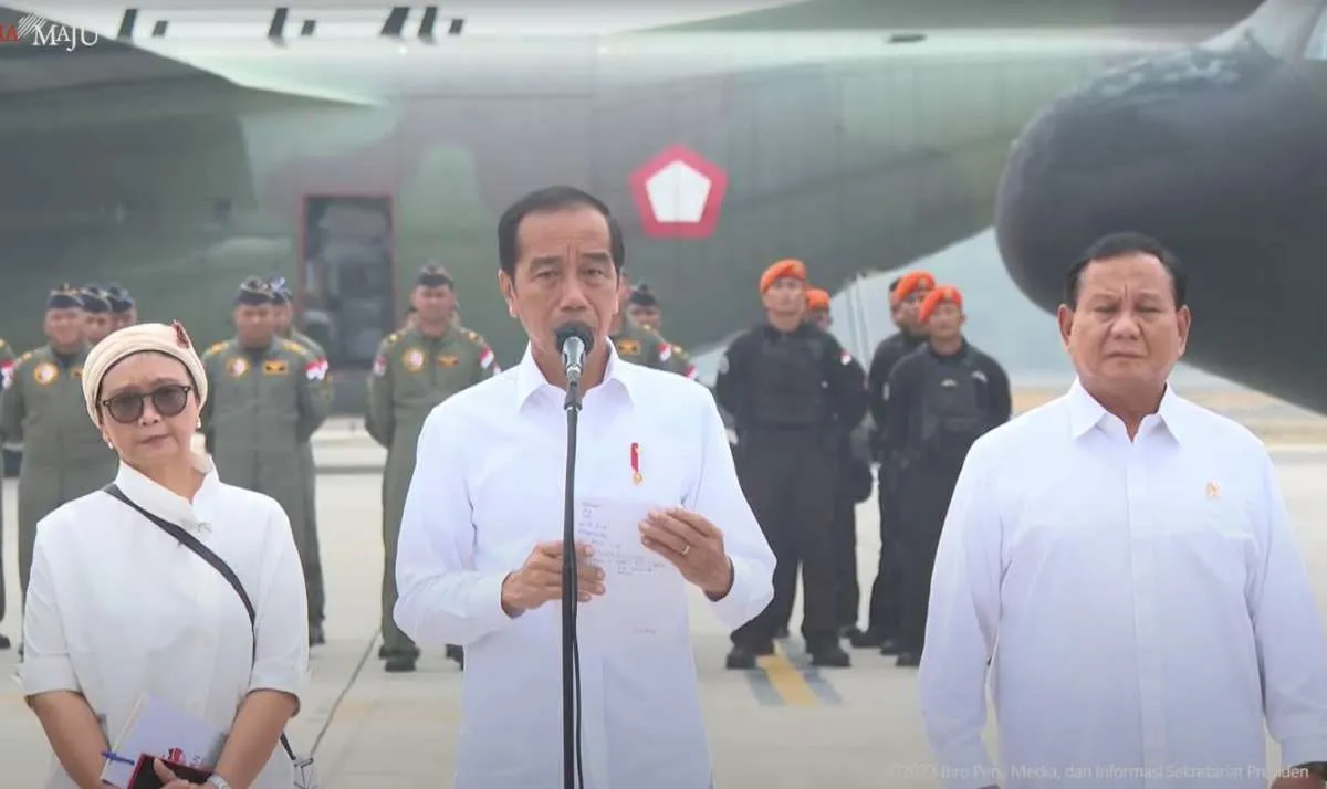 Jokowi: 3 Pesawat Membawa Bantuan 51,5 Ton dari Indonesia ke Palestina