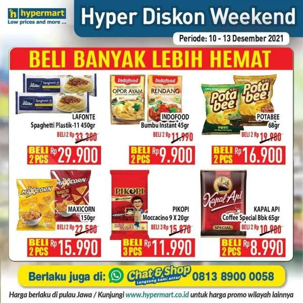 Promo Hypermart Hyper Diskon Weekend 10-13 Desember 2021