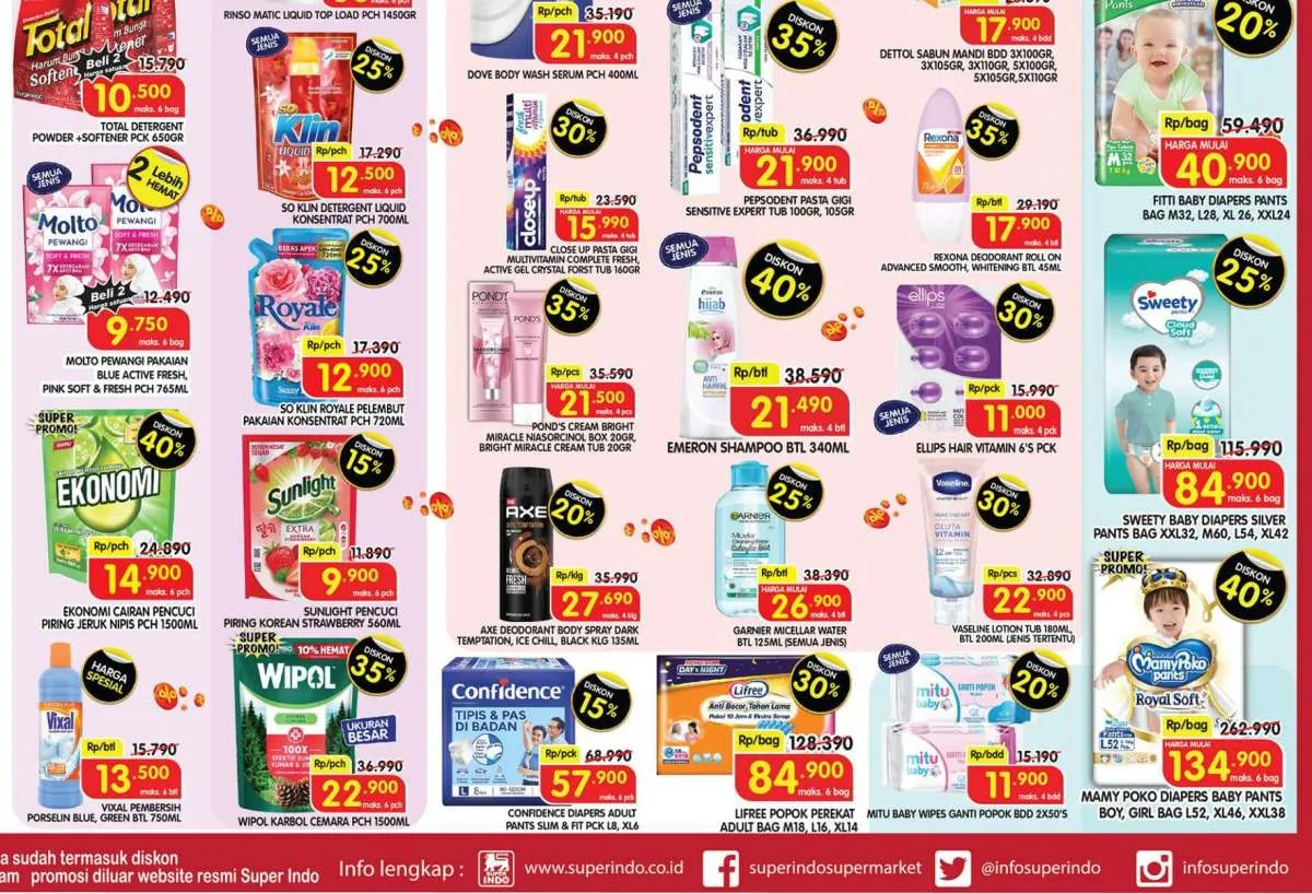 Promo JSM Superindo di Awal Bulan Mei 2025, Micellar Water dan Popok Bayi Diskon 25%