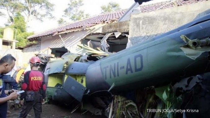 Helikopter jatuh di Yogyakarta, tiga meninggal