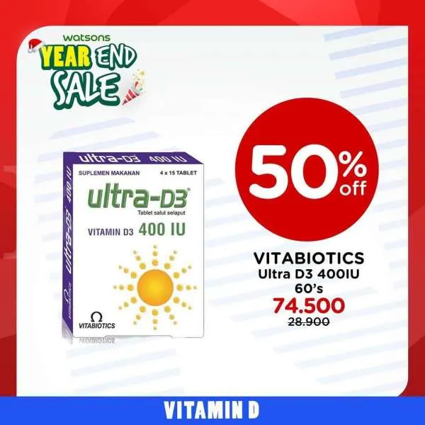 Promo Watsons Year End Sale Edisi Vitamin 23 Desember 2021-2 Januari 2022