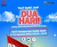 Hari Ini Masih Berlaku! Bayar Cuma Rp 80 Naik Transjakarta, MRT, dan LRT