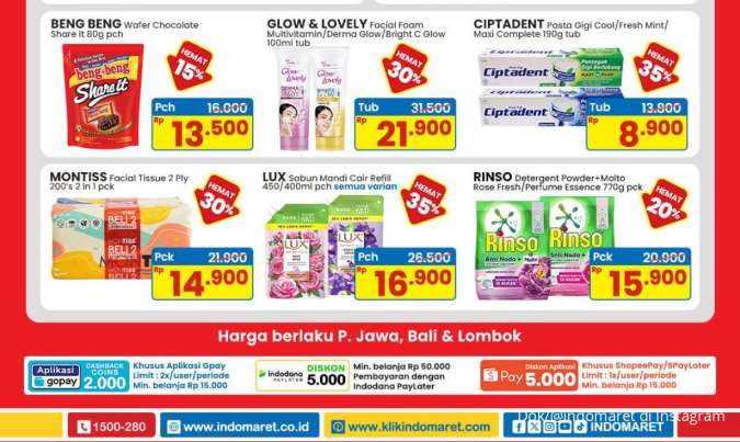 Promo Deterjen dan Sabun Mandi Weekend Hari Ini, Belanja Rinso dan Lux Lebih Hemat