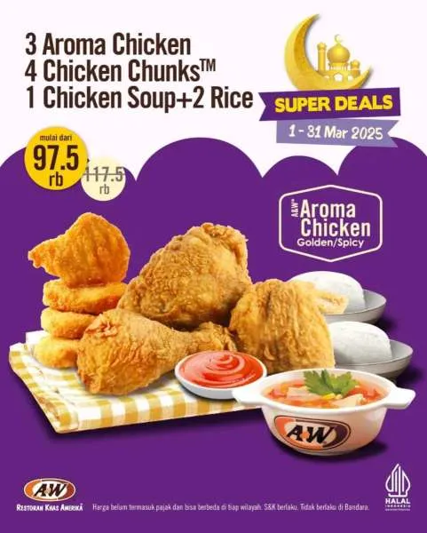 Promo Super Deals 3 Aroma Chicken