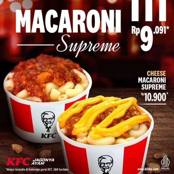 Promo KFC Terbaru Desember 2023, Macaroni Supreme Rp 9.000-an Saja