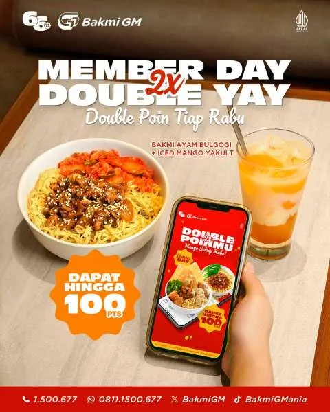 Promo Bakmi GM Member Day Rabu