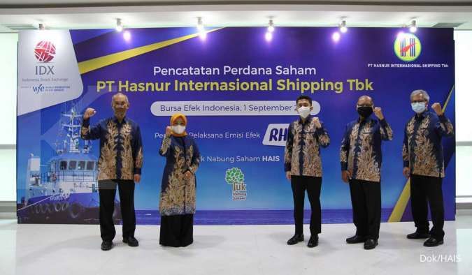 Listing perdana, Hasnur Internasional Shipping (HAIS) langsung kena ARA 