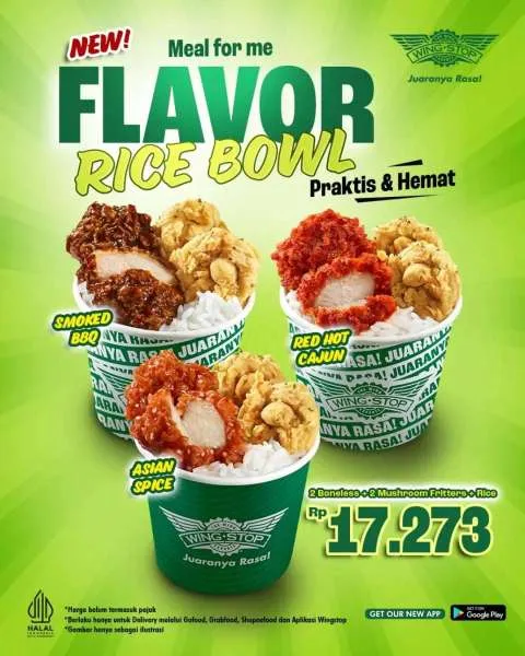Promo Wingstop Flavor Rice Bowl Menu Baru