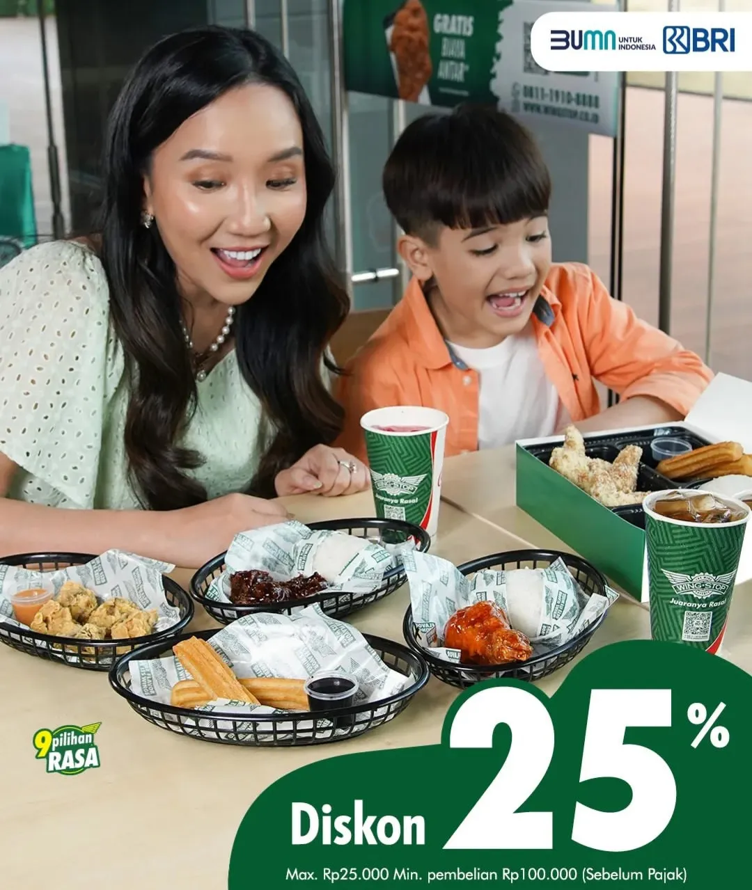 Promo Wingstop di Bank edisi special anniversary Wingstop ke 10