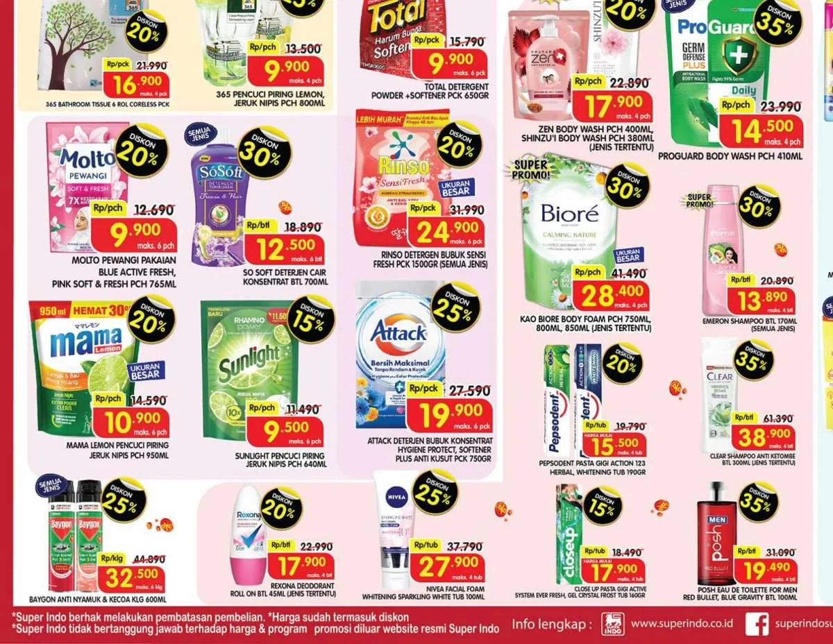 Promo Deterjen Weekend Pertengahan Juli 2025, Banyak Diskon di Superindo