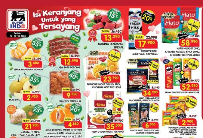 Promo Superindo Weekday 10-13 Februari 2025