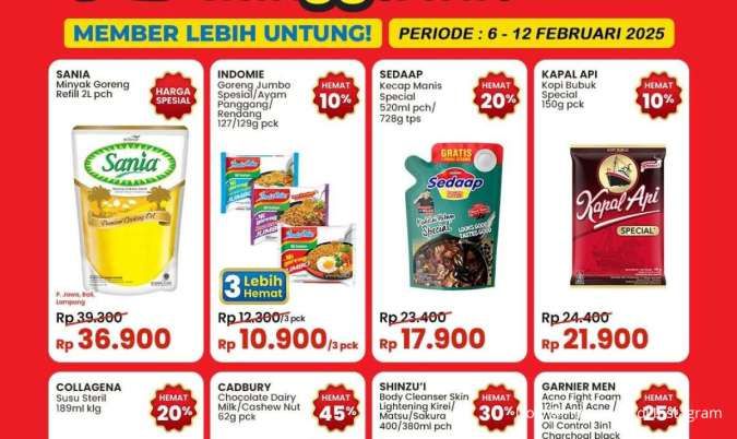 Promo Indomaret Weekend Februari 2025, Minyak Goreng Sania & Kecap Sedaap Lebih Hemat