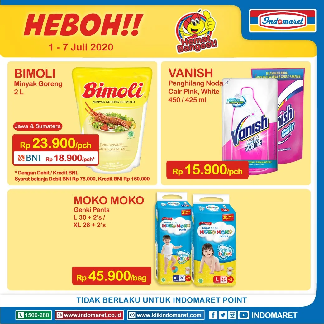 Promo Indomaret Harga Heboh terbaru, 1-7 Juli 2020!