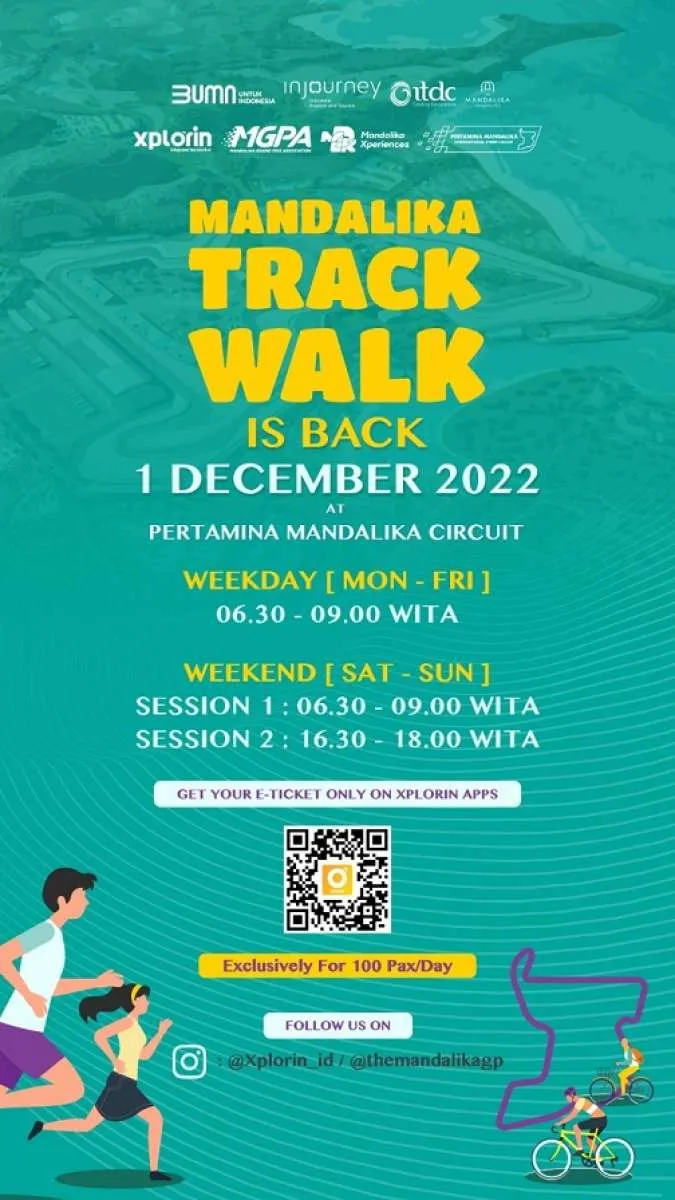 ITDC GROUP Buka Kembali Mandalika Track Walk  