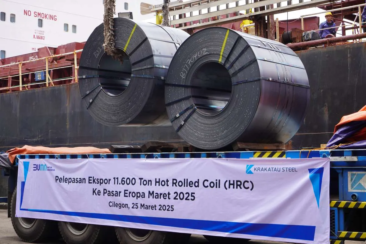 Setelah Tembus Pasar AS, Krakatau Steel Lakukan Ekspor Baja Canai Panas Ke Eropa