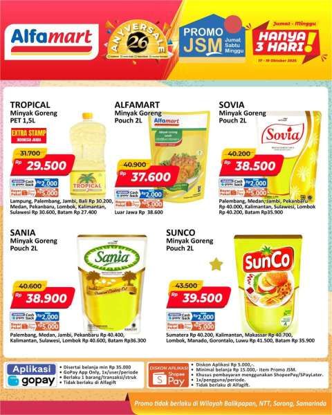 Promo JSM Alfamart 17-19 Oktober 2025