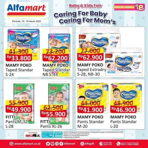Promo Alfamart Baby & Kids Fair Periode 1-15 Maret 2023