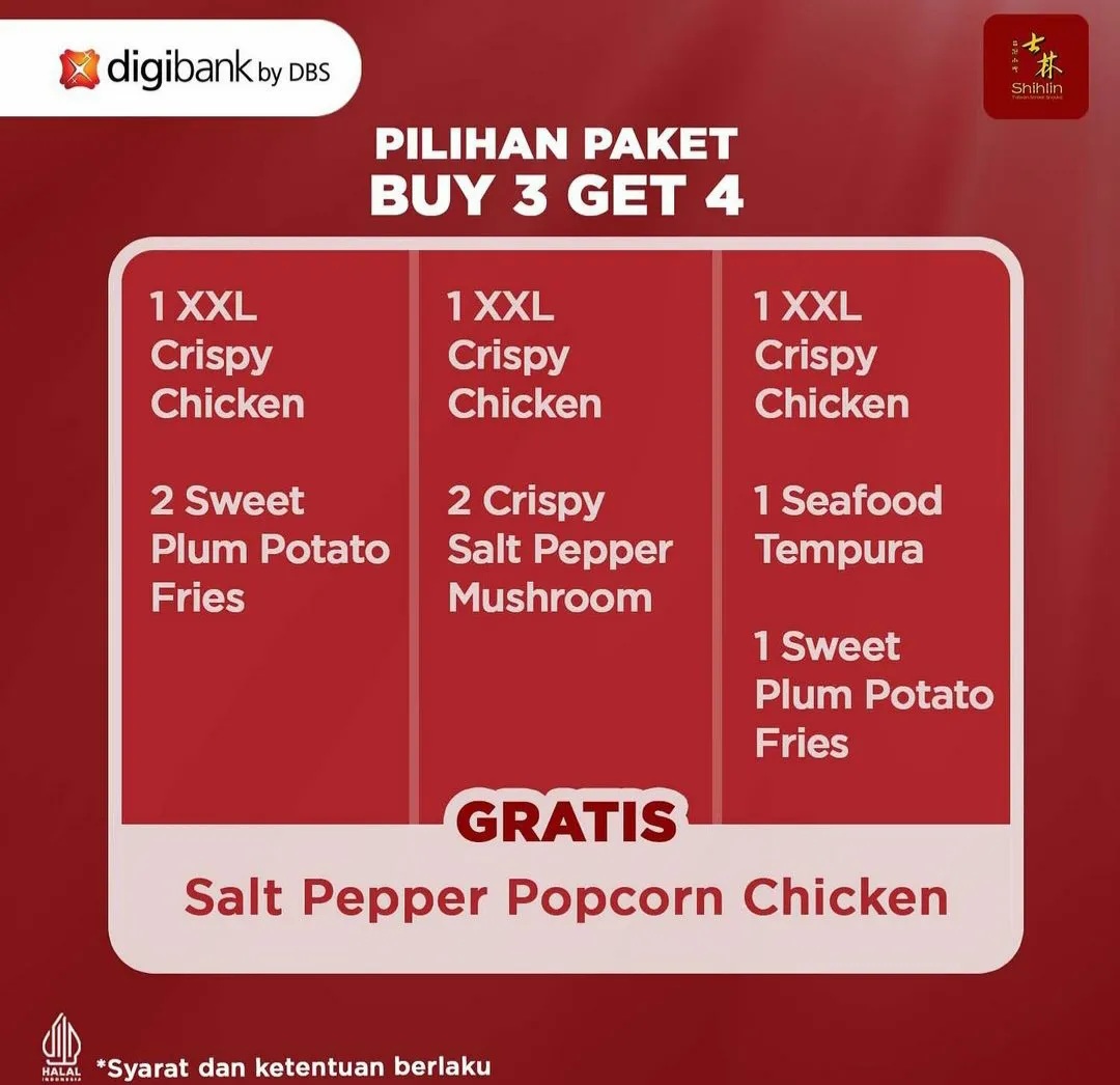 Promo Shihlin Buy 3 Get 4
