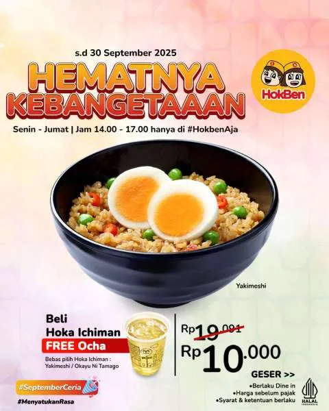 Promo HokBen Hematnya Kebangetan September 2025 Hoka Ichiman