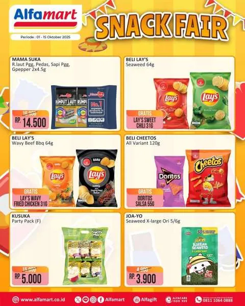 Promo Alfamart Snack Fair Periode 1-15 Oktober 2025