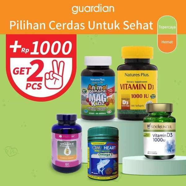 Promo Guardian Terbaru hingga 19 Juli 2023, Tambah Rp 1.000 Dapat 2 Produk Vitamin