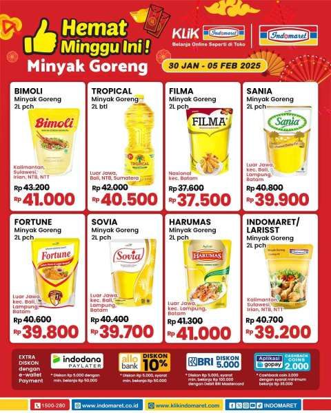 Promo Minyak Goreng di Indomaret 30 Januari-5 Februari 2025