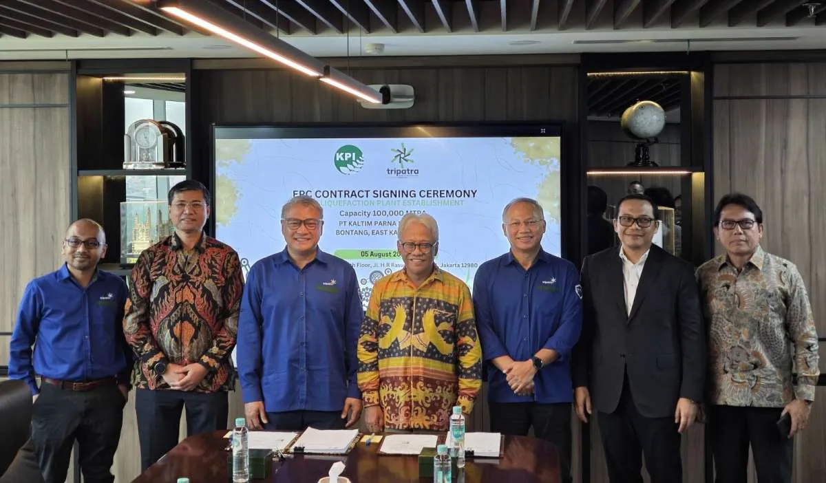 Tripatra Engineers dan Kaltim Parna Industri Akan Membangun Fasilitas Pencairan CO2