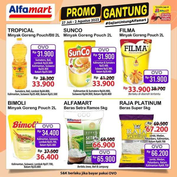 Katalog Harga Promo Alfamart Gantung Terbaru 27 Juli-2 Agustus 2023