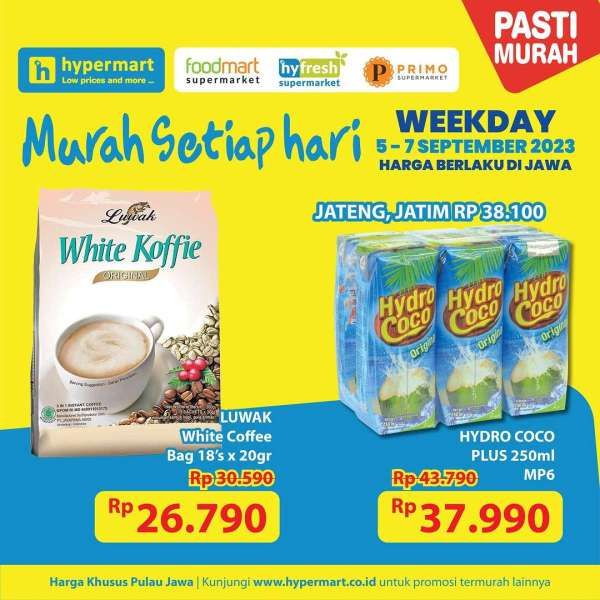 Katalog Promo Hypermart Terbaru 5-7 September 2023, Promo Hyper Diskon Weekday